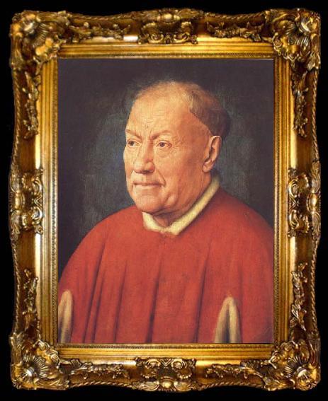 framed  Jan Van Eyck Cardinal Nicola Albergati (mk45), ta009-2